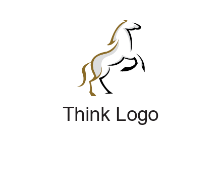line art horse logo