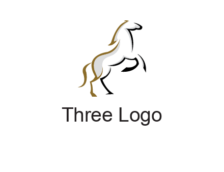 line art horse logo