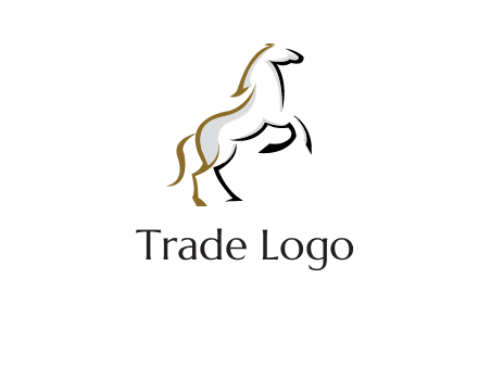 line art horse logo