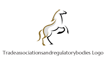 line art horse logo