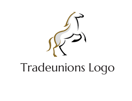 line art horse logo