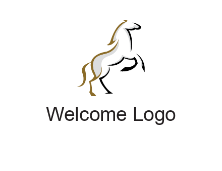 line art horse logo