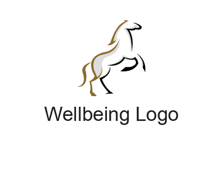 line art horse logo