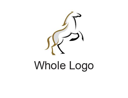 line art horse logo