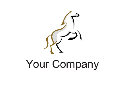 line art horse logo