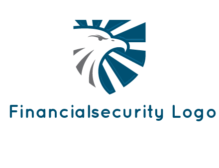 eagle face in shield logo