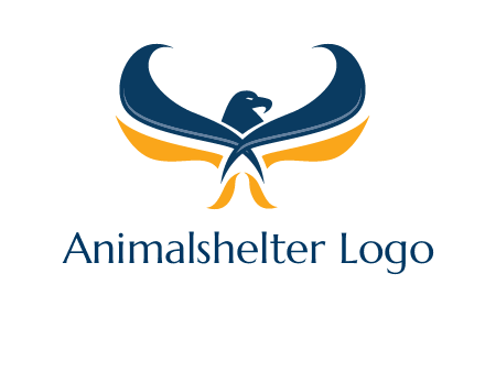 abstract eagle logo