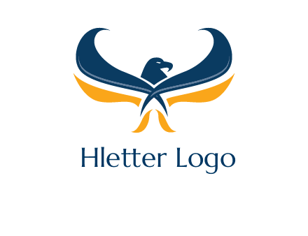 abstract eagle logo