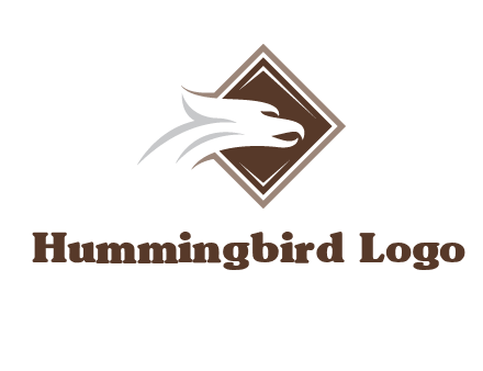 eagle face in rhombus logo