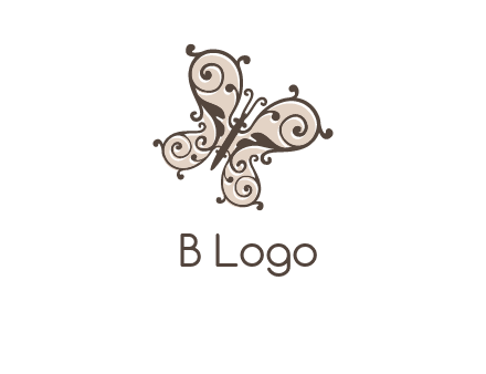 ornament butterfly logo