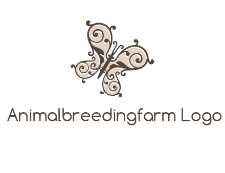 ornament butterfly logo