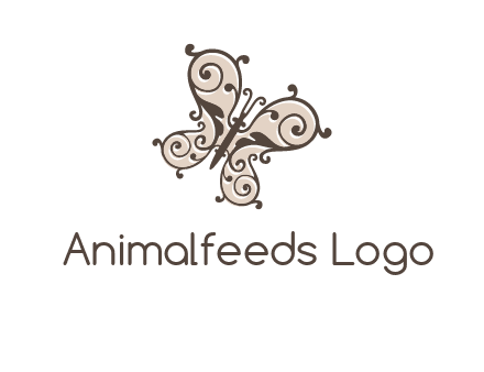 ornament butterfly logo