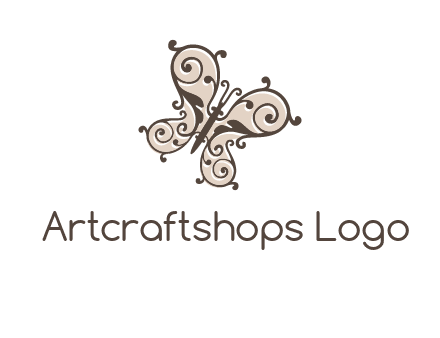 ornament butterfly logo