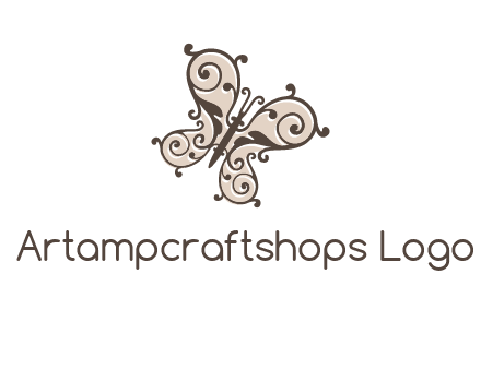 ornament butterfly logo