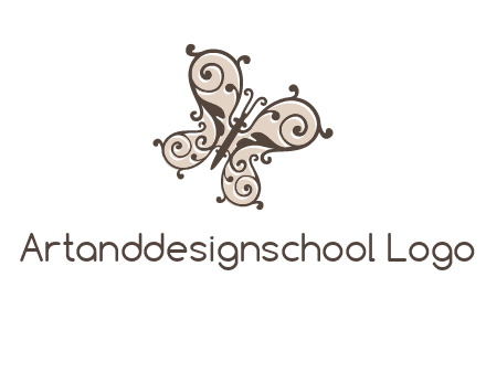 ornament butterfly logo