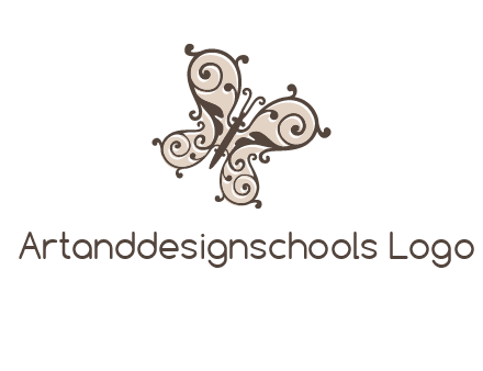 ornament butterfly logo