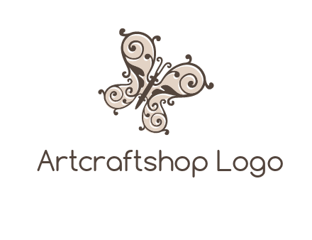 ornament butterfly logo