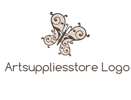 ornament butterfly logo