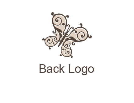 ornament butterfly logo