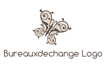 ornament butterfly logo