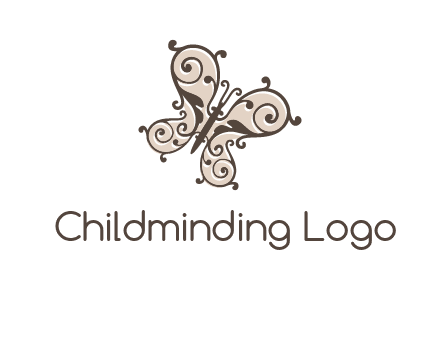 ornament butterfly logo