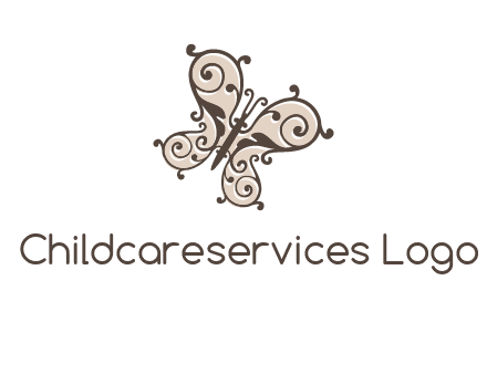 ornament butterfly logo