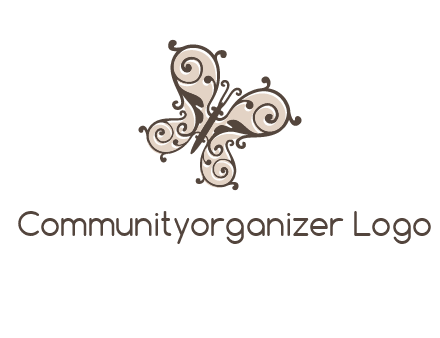 ornament butterfly logo