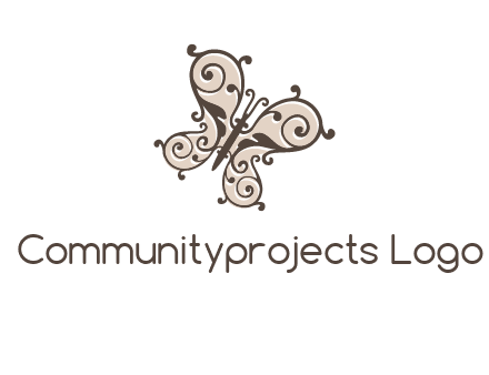 ornament butterfly logo