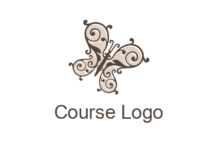 ornament butterfly logo
