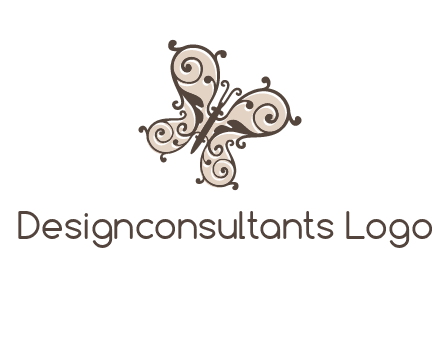 ornament butterfly logo