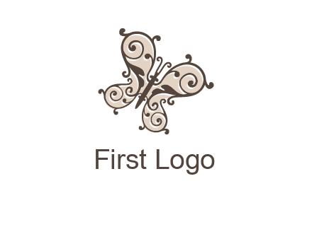 ornament butterfly logo