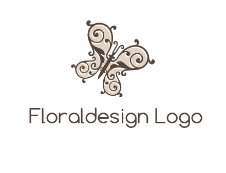 ornament butterfly logo