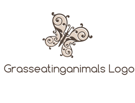 ornament butterfly logo