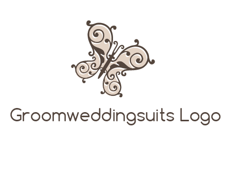 ornament butterfly logo