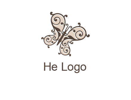 ornament butterfly logo