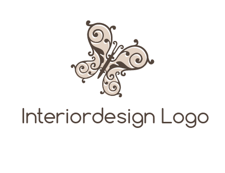 ornament butterfly logo