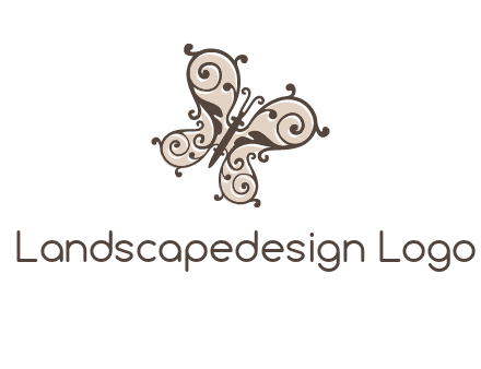 ornament butterfly logo