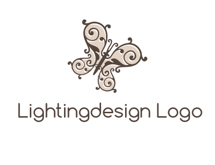 ornament butterfly logo