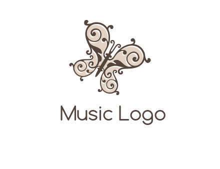 ornament butterfly logo