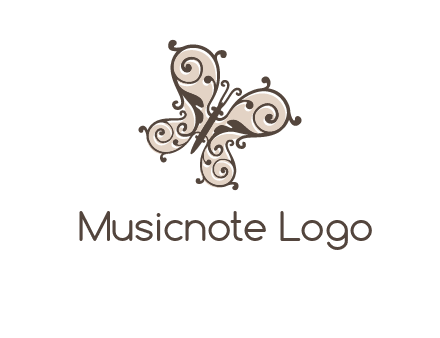 ornament butterfly logo