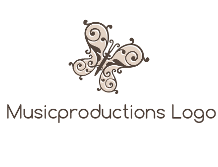 ornament butterfly logo