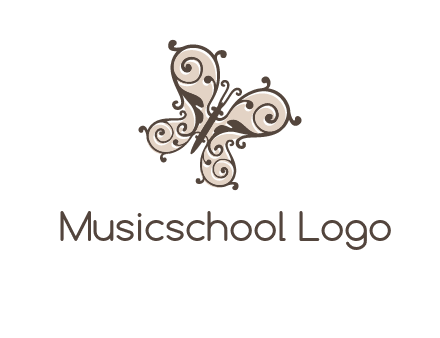ornament butterfly logo