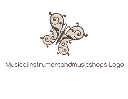 ornament butterfly logo