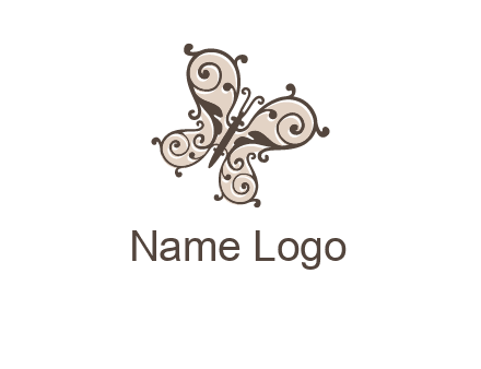 ornament butterfly logo