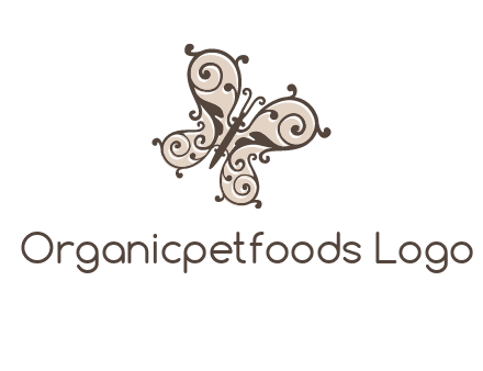 ornament butterfly logo