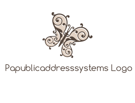 ornament butterfly logo