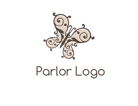 ornament butterfly logo