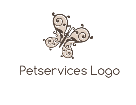 ornament butterfly logo