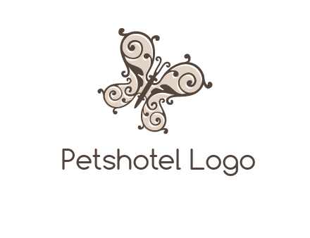 ornament butterfly logo