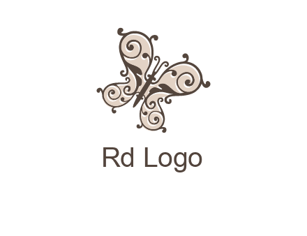 ornament butterfly logo
